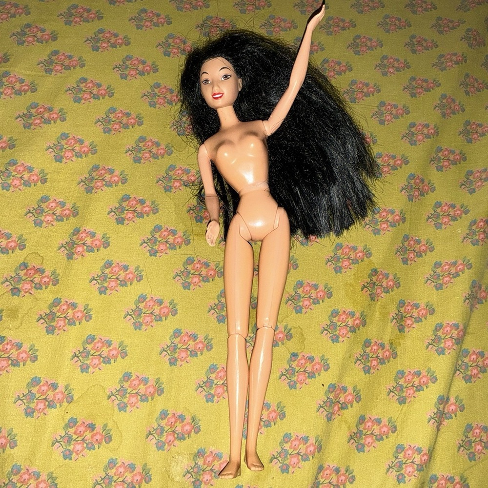 Vintage Disney Mulan Doll Mattel Barbie 90s Articulated Nude Asian Chinese